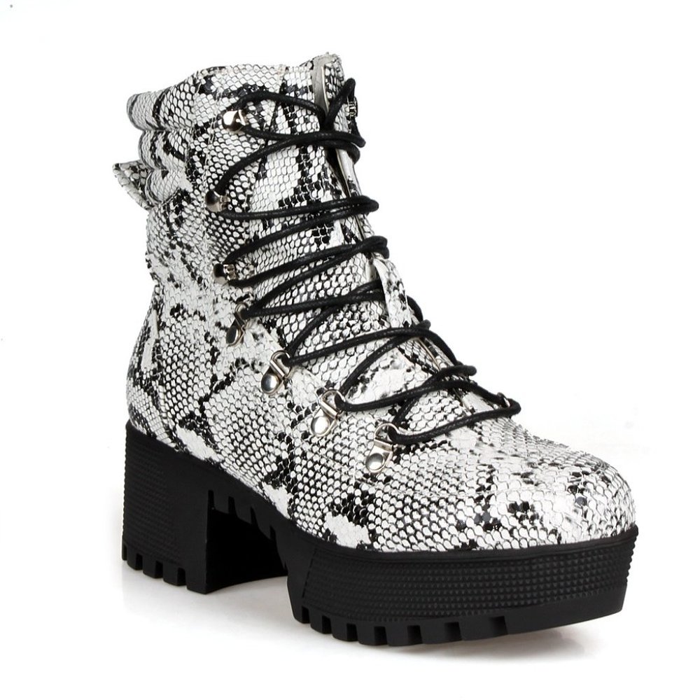 Chihuahua-02 Women's  Lace up Combat Bootie